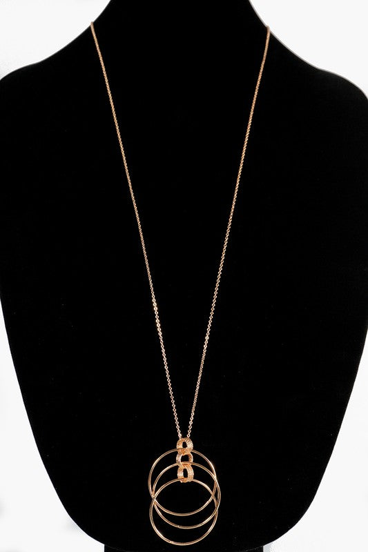 Gold Layered Ring Necklace