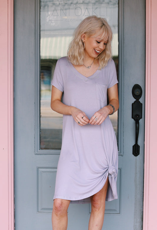 Grey T-Shirt Dress