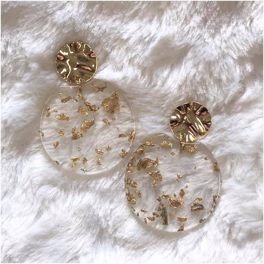 Gold Acrylic Earrings