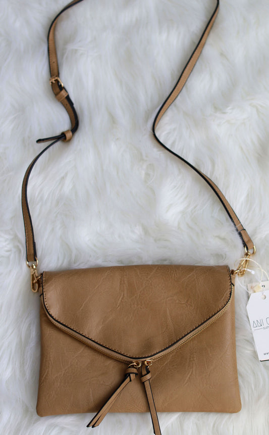 Envelope Crossbody-Tan