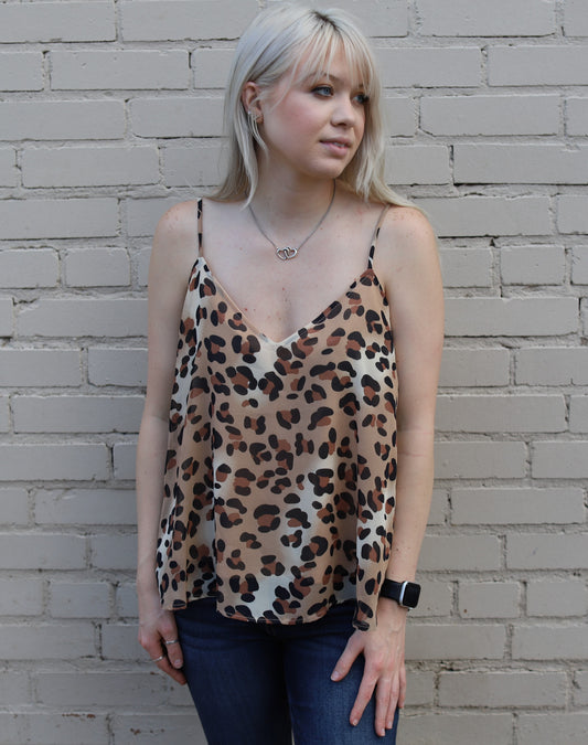 Leopard Cami Top