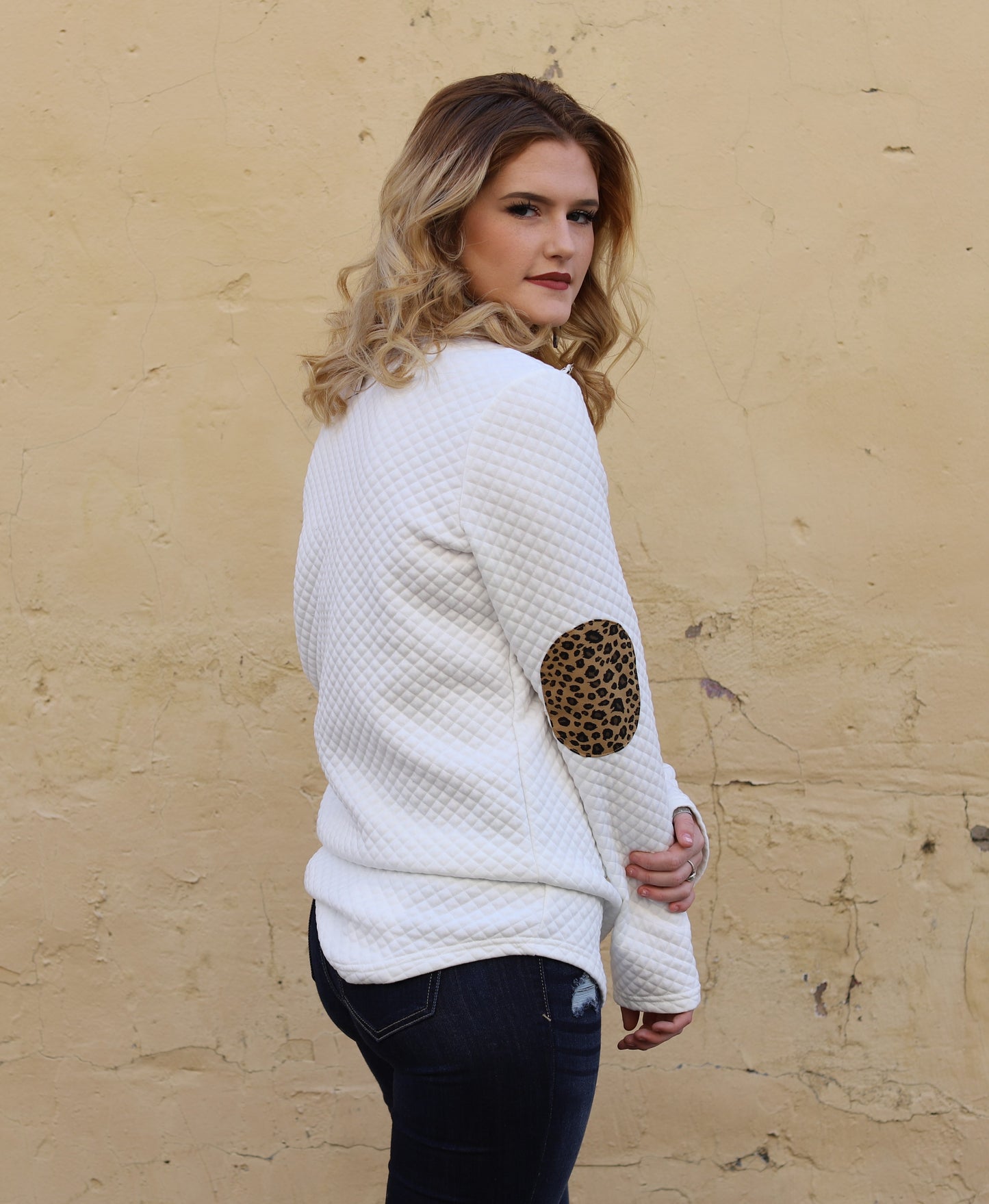 Leopard Quilted Pullover