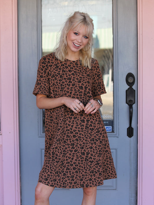 Lila Leopard Dress
