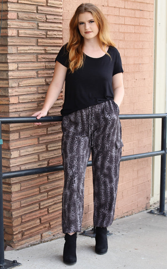 Leopard Joggers