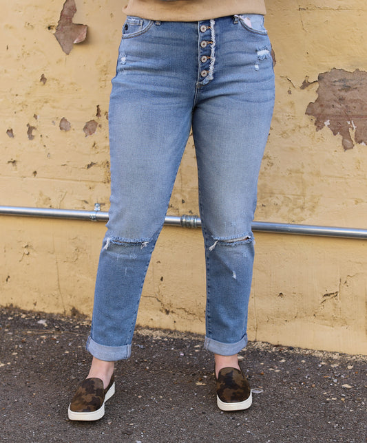 Jennifer Distressed Mom Jeans