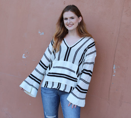 Sabrina Stripe Hoodie