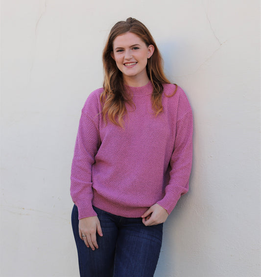 Mauve It Over Sweater