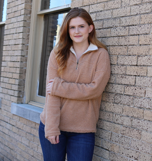 Sherpa Quarter Zip Pullover