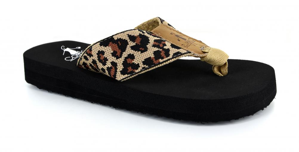 Cheetah Flip Flops- Corkys'