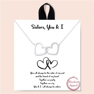 Sisters, You & I  Necklace