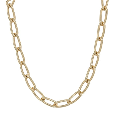 Open Metal Chain Necklace