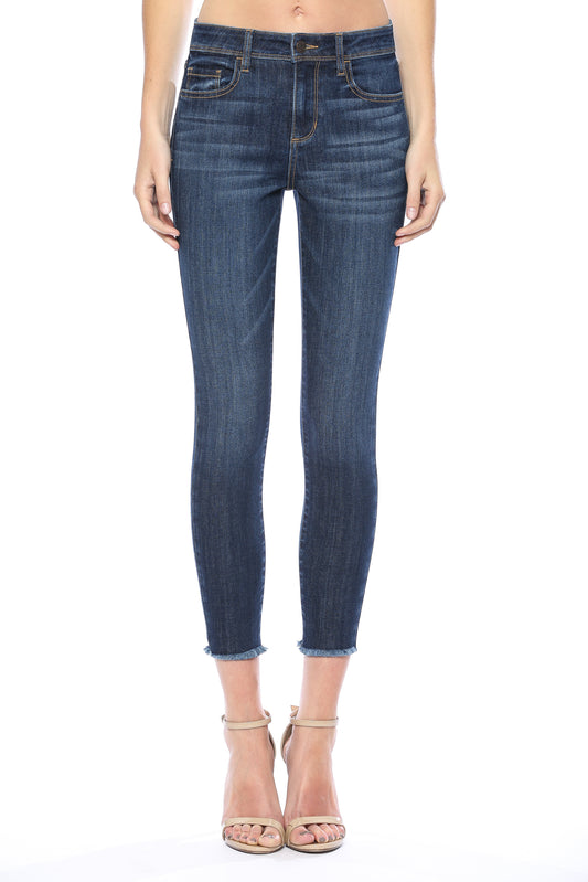 Eve Raw Hem Skinny Jeans-Cello
