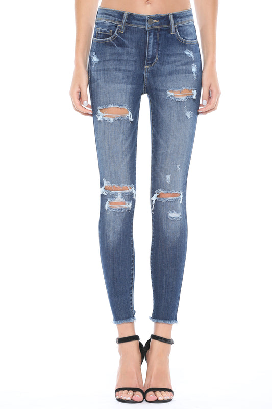 Rachel Distressed Skinny Jeans- Cello