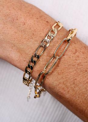 Lunar Chain Bracelet Set