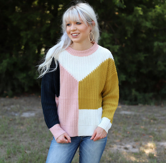 Color Block Sweater