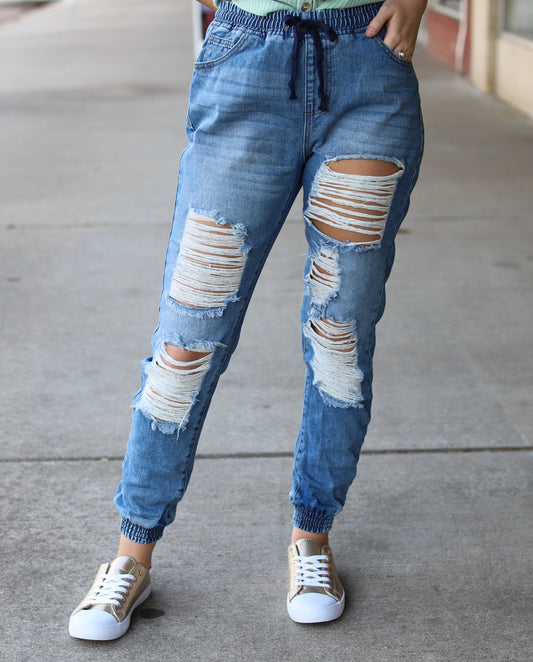 Denim Joggers
