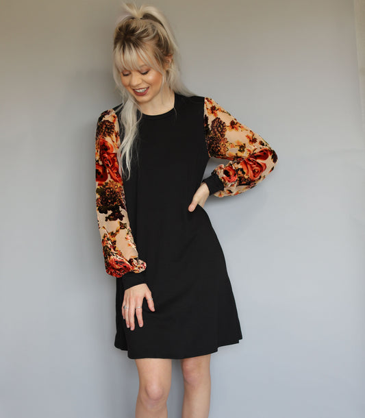 Moody Floral Dress