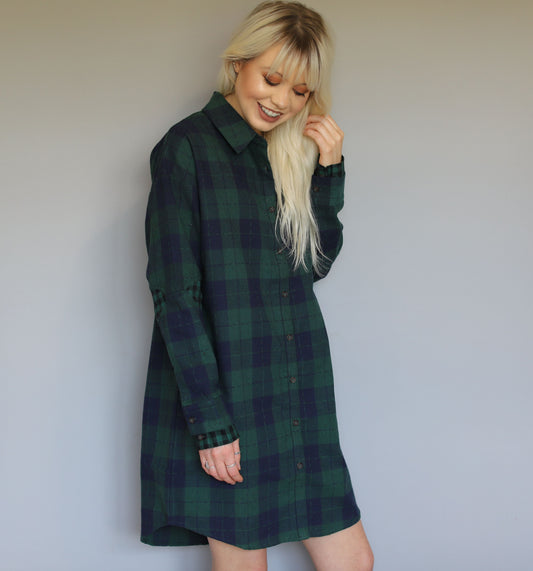 Forest Button Down Dress