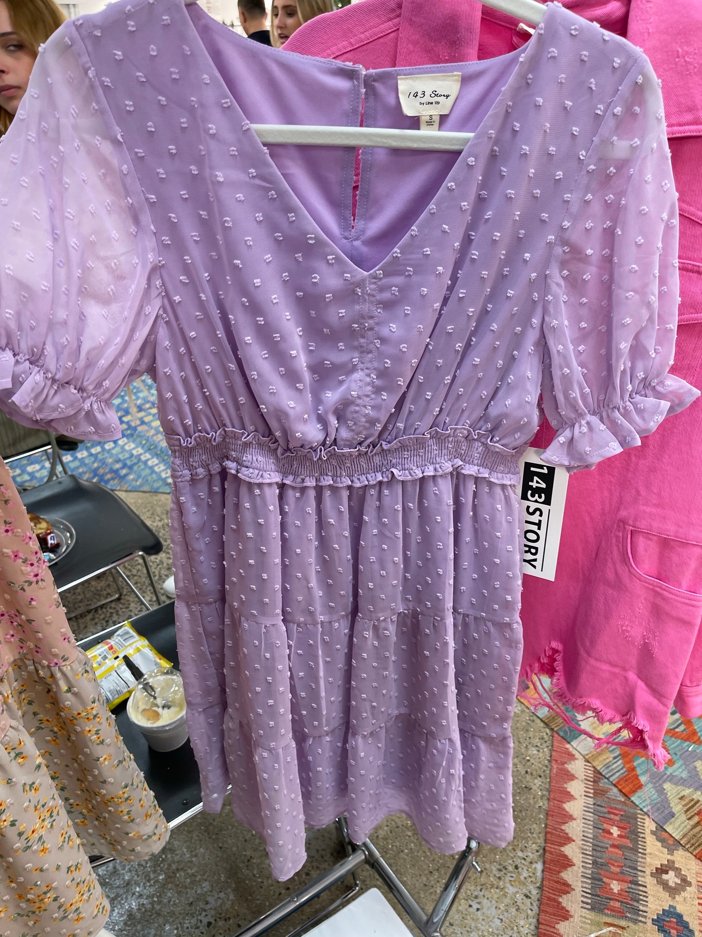Lavender Dotie Dot Dress