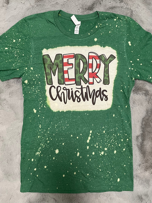 Green Merry Christmas Tee