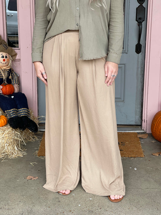 Solid Gaucho Pants