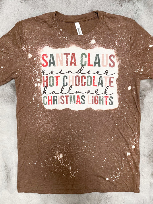 Santa...Christmas Lights Tee