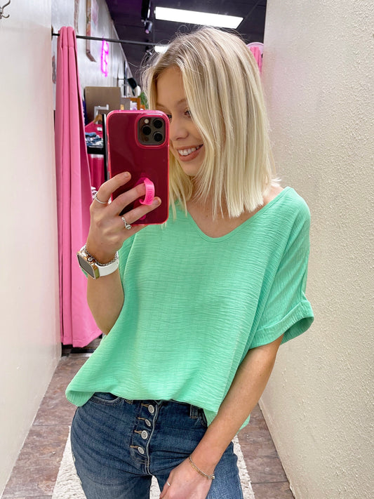Sea Breeze Linen Top