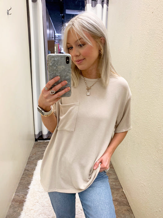 One Step At A Time Pocket Top