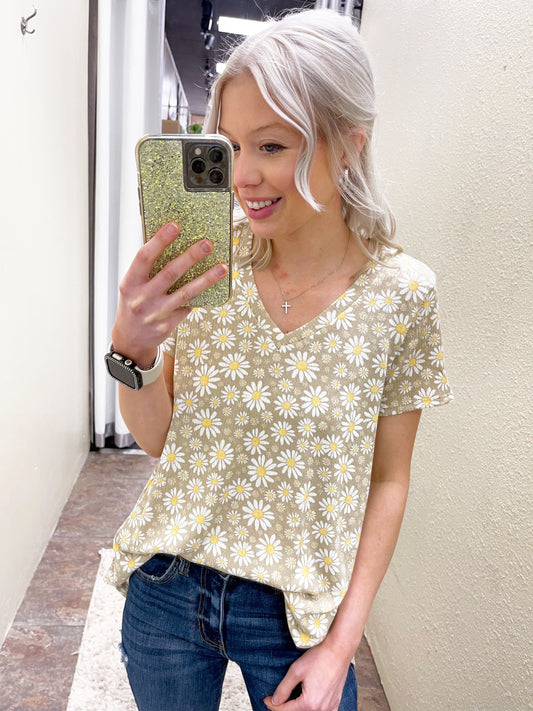 Daisy V-Neck Top
