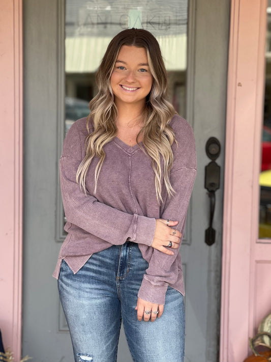 Misty Purple Tunic Top