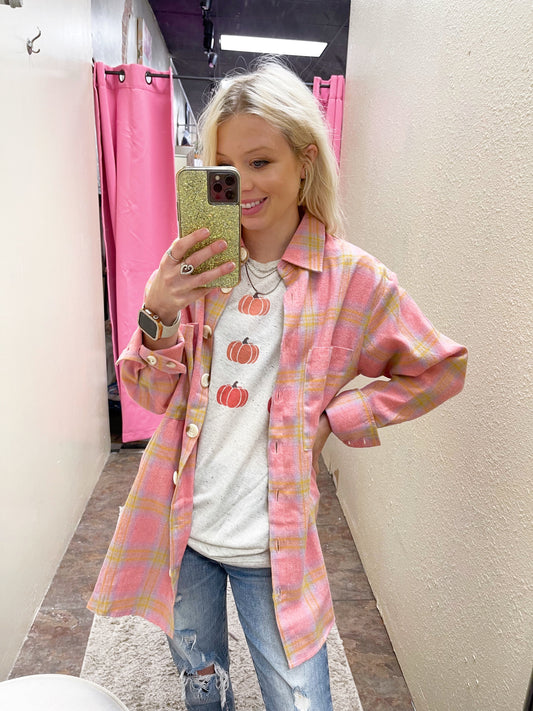 Fallin' Leaves Flannel Top