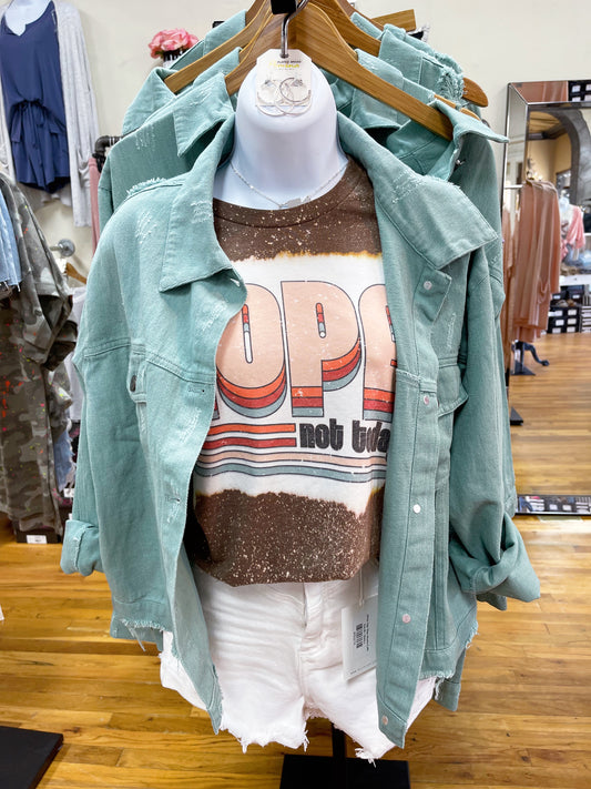 Sage Shirt Jacket