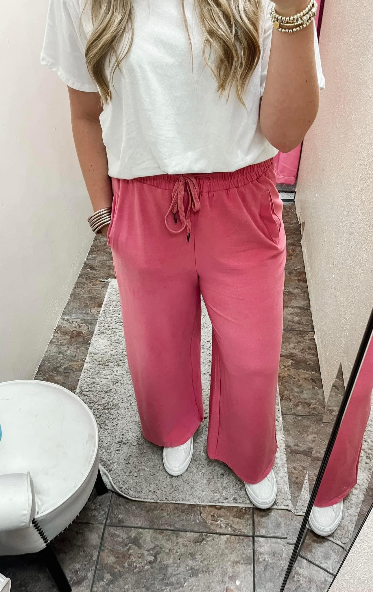 Pink Knit Pants