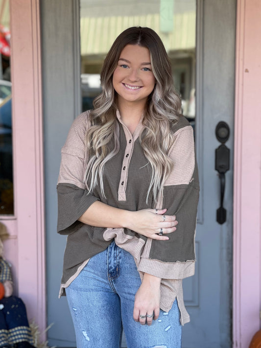 Cindy ColorBlock Top