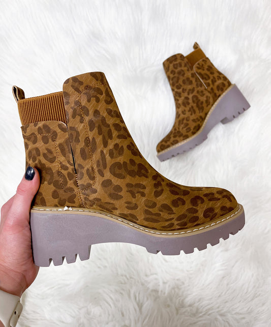 Brown Leopard Basic Boots-Corky's