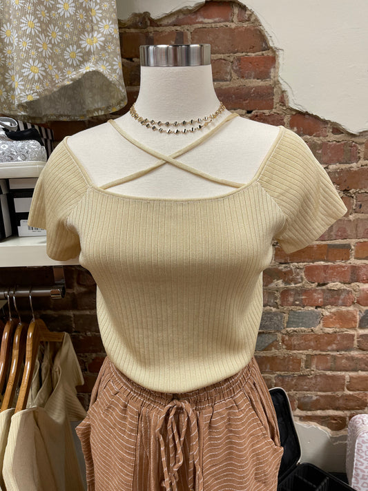 Ivory Strappy Top