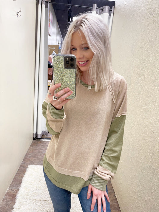 Mix Match Olive Top