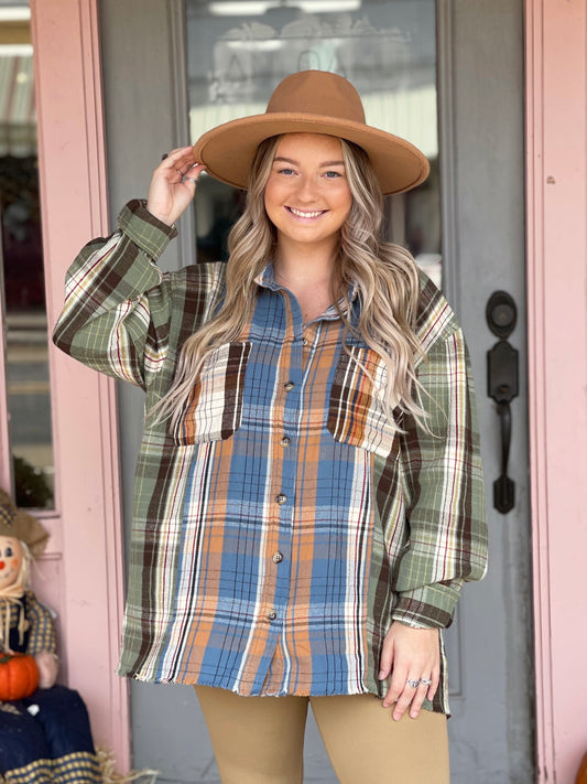 Loving It Plaid Button Down Shacket