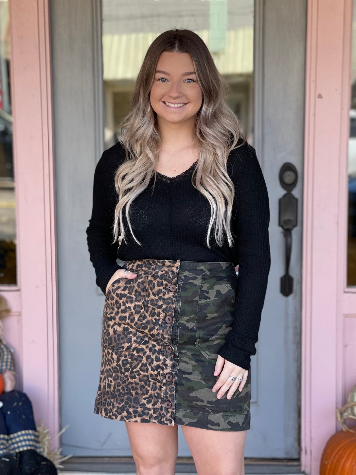 Leopard Camo Skirt