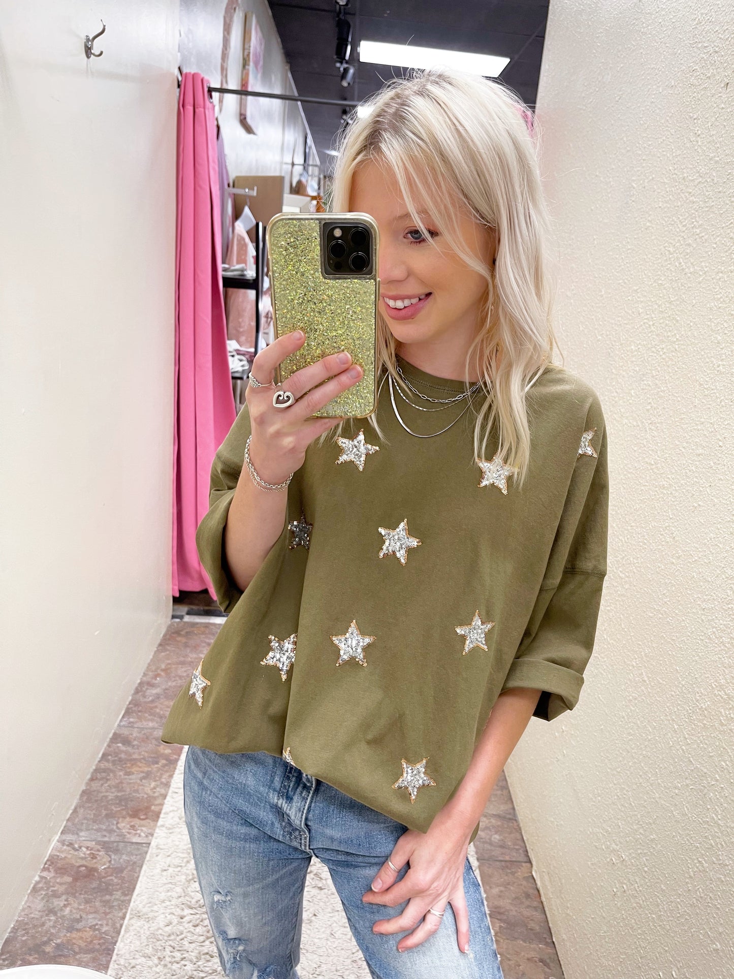 Sequin Star Top