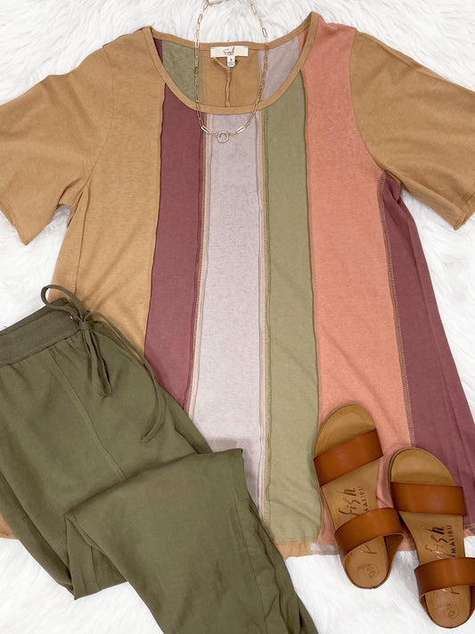 Camilla Color Block Top
