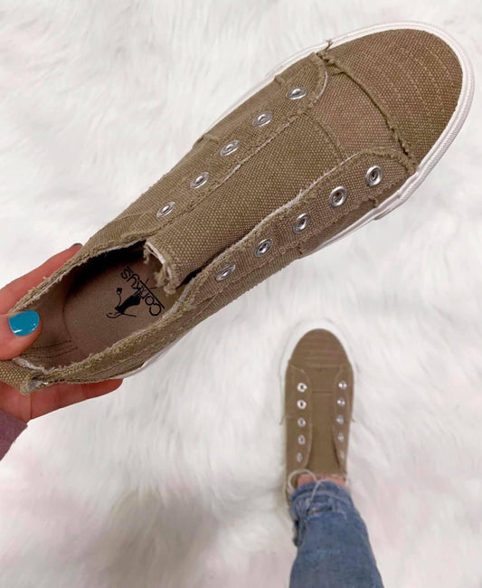Babalu Taupe Sneakers-Corkys