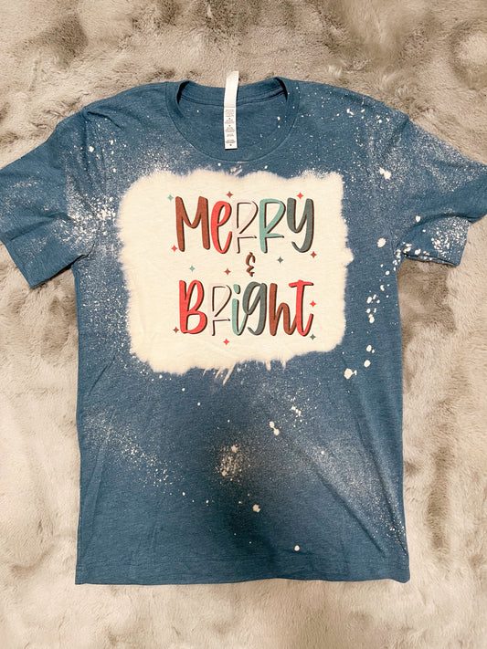 Blue Merry and Bright Tee