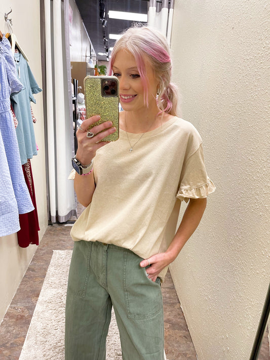 Riley Ruffle Sleeve Top