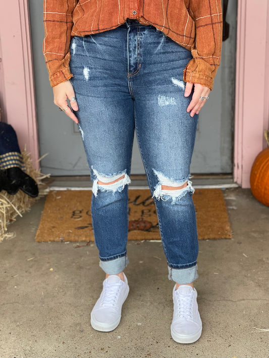 Andrea Skinny Crop Jeans -Cello