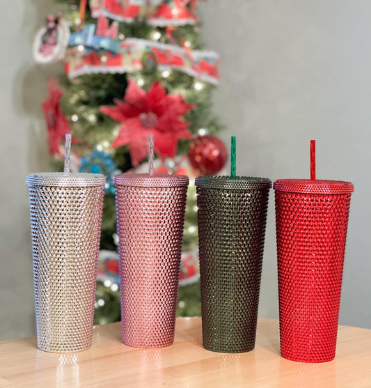 Metallic Studded Tumblers