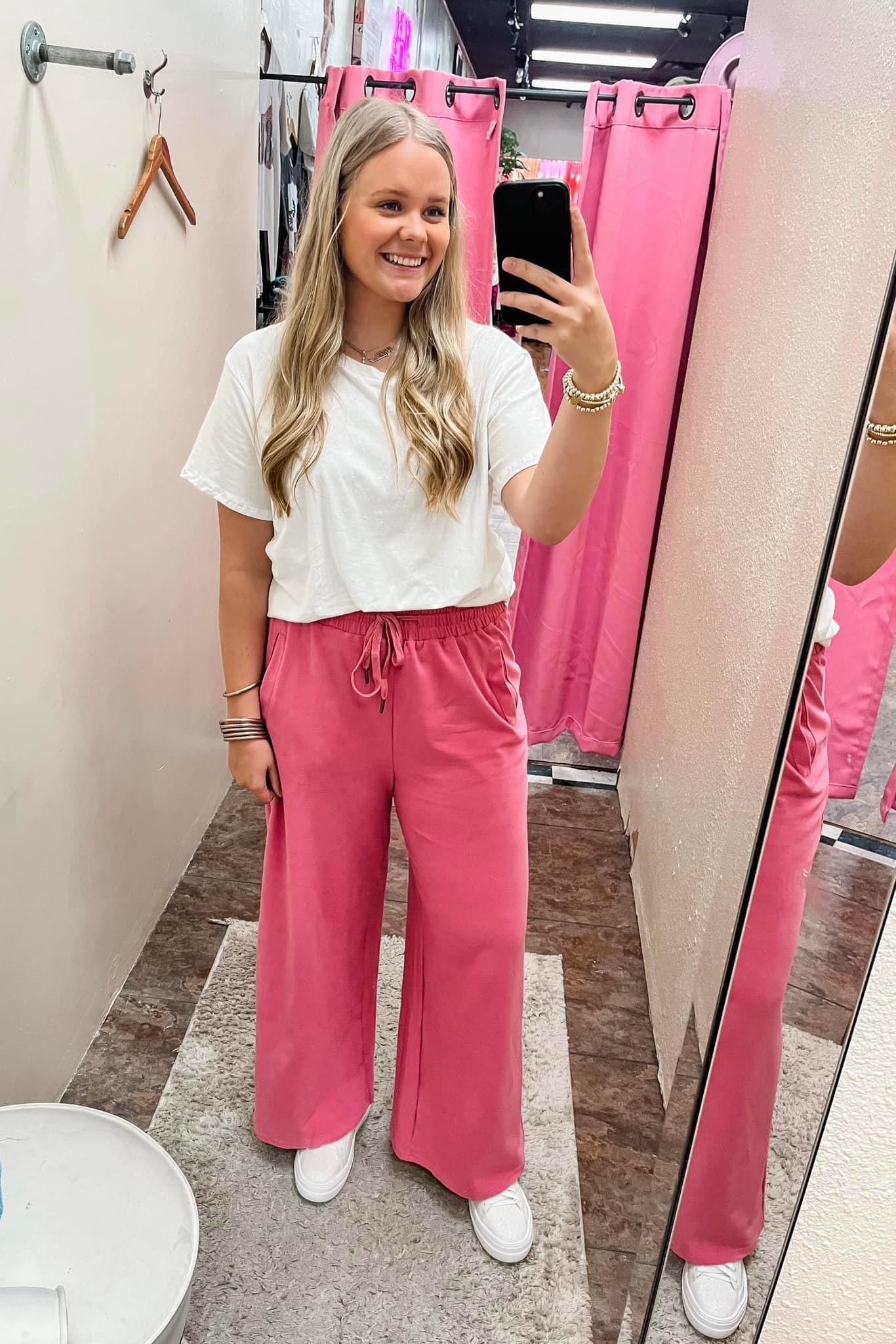 Pink Knit Pants