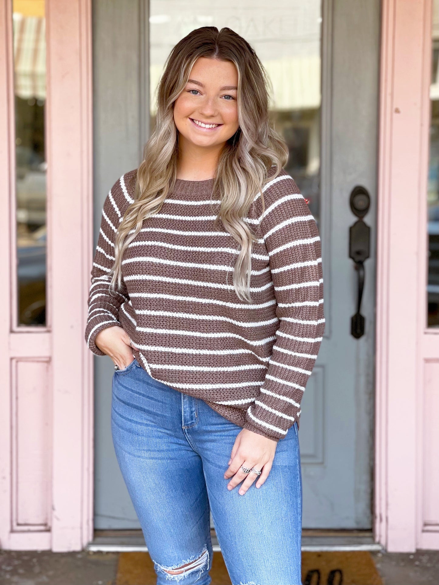 Cappuccino Stripe Sweater