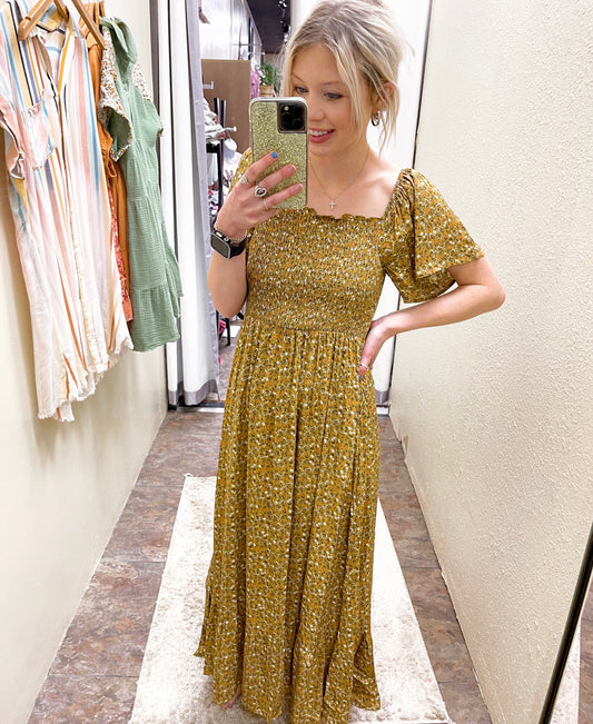 Honey Ditsy Floral Maxi Dress
