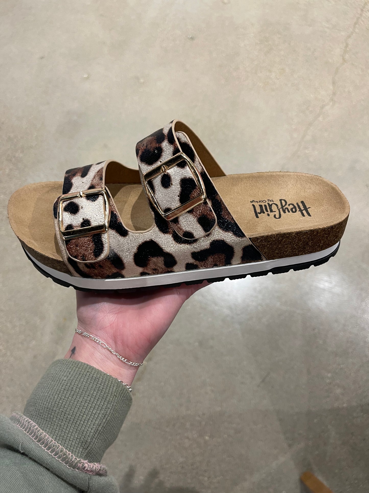Cheetah Beach Babe Sandals-Corkys